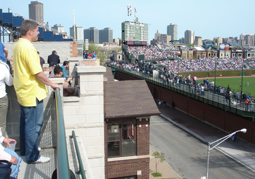 Wrigley rooftop seats
